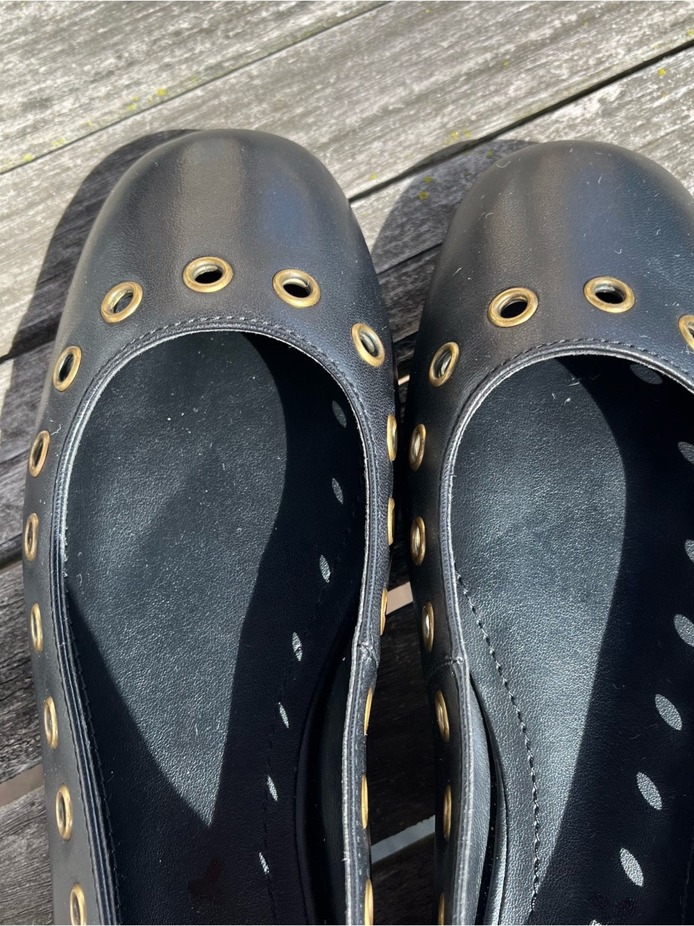 Coach Wendie ballet flats with grommets size 8 - Picture 4 of 8